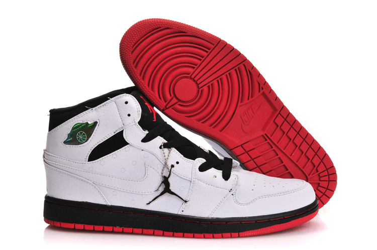 Air Jordan 1 Men Shoes White/Black Online